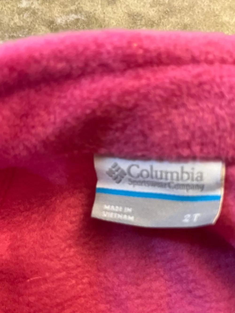 Columbia Kids Pink Fleece Jacket - Full Zip Size 2T